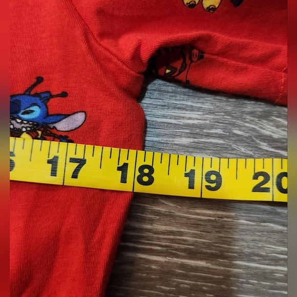Disney Cakeworthy Red Juniors Dress with Stitch Character Print Size Xlarge - Picture 5 of 8